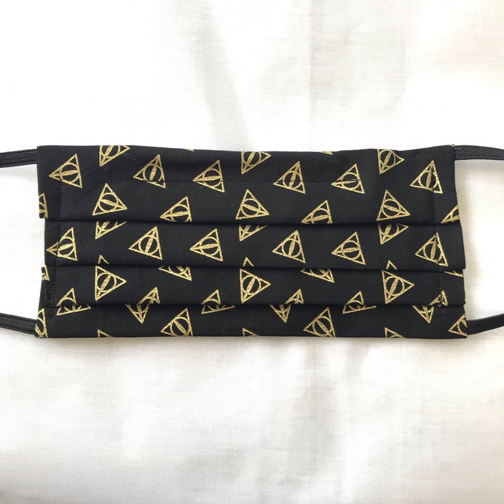 NWT - Handmade Adult Cloth Mask HP Deathly Hallows